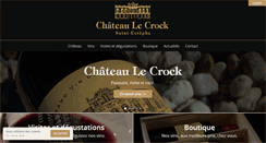 Desktop Screenshot of chateaulecrock.fr