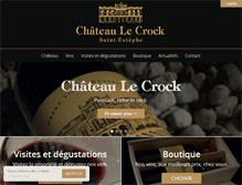 Tablet Screenshot of chateaulecrock.fr